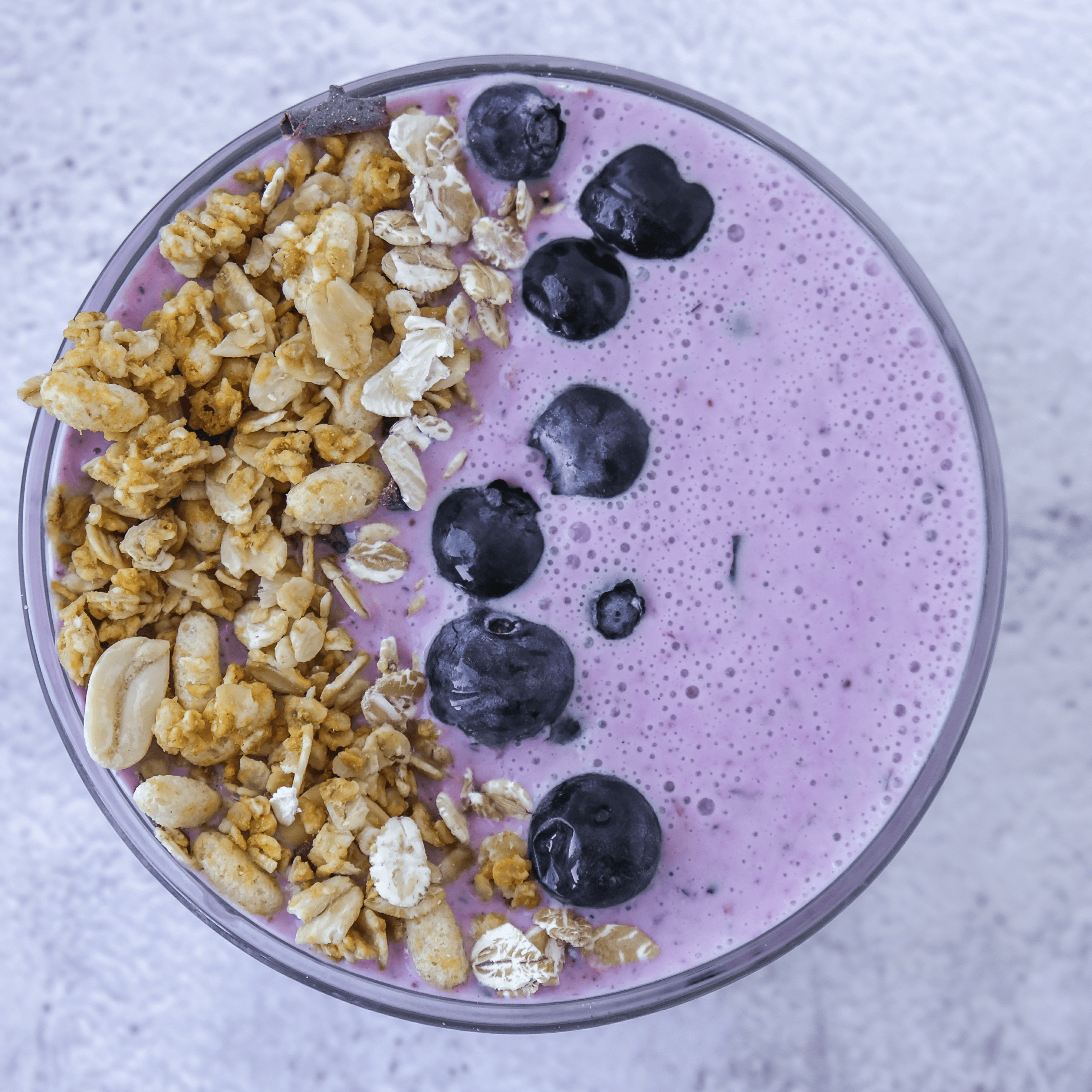 Blueberry Oats Smoothie.