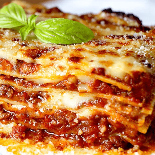 Baked Lasagna (Meat Sauce) Dinner