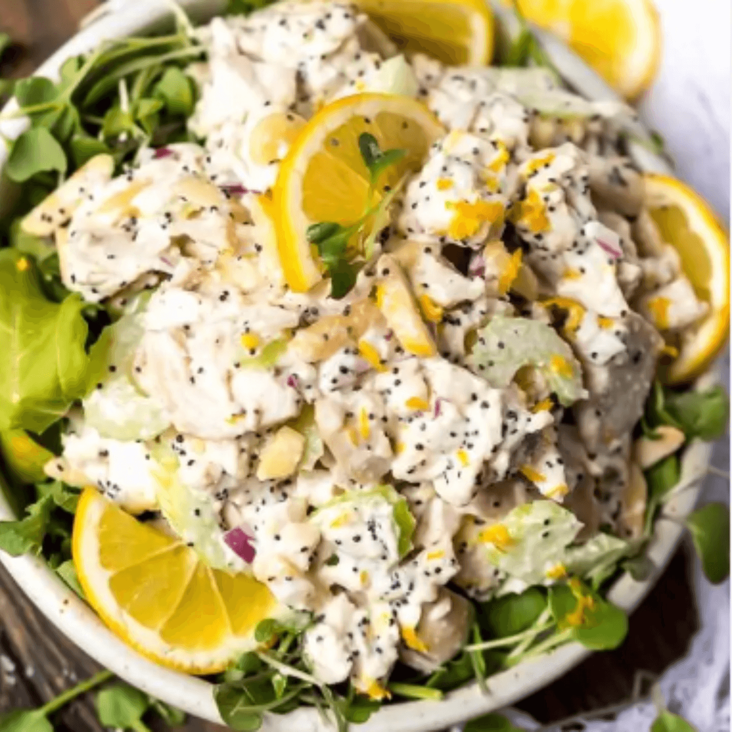 Friday - Lemon Chicken Salad on Greens 