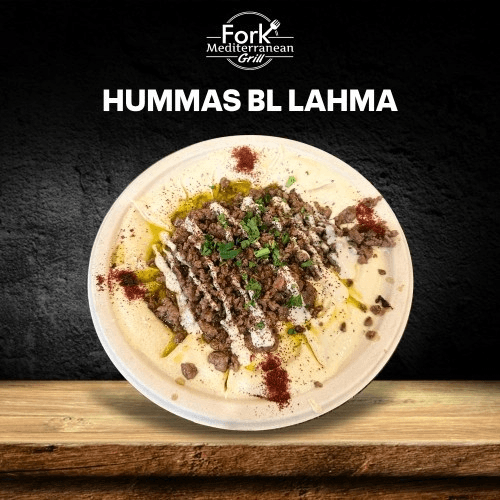 Lamb Hummas Plate