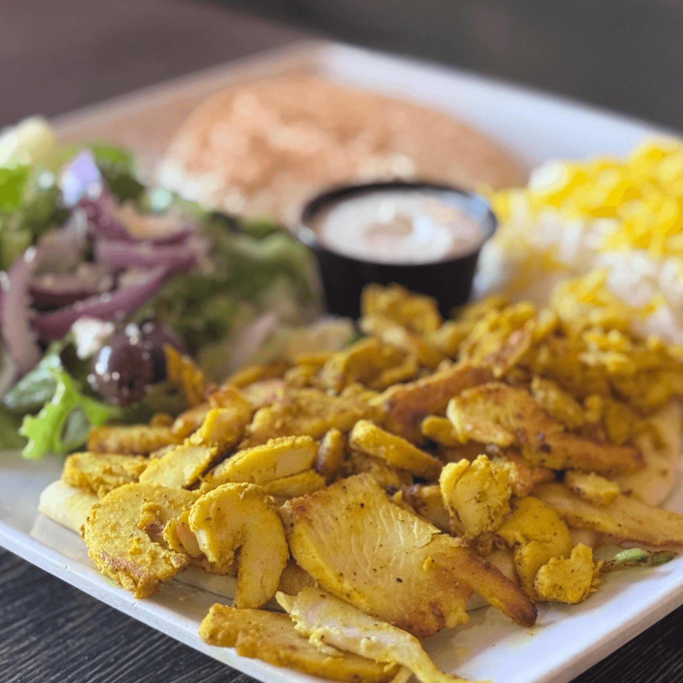 Chicken Shawarma Platter.