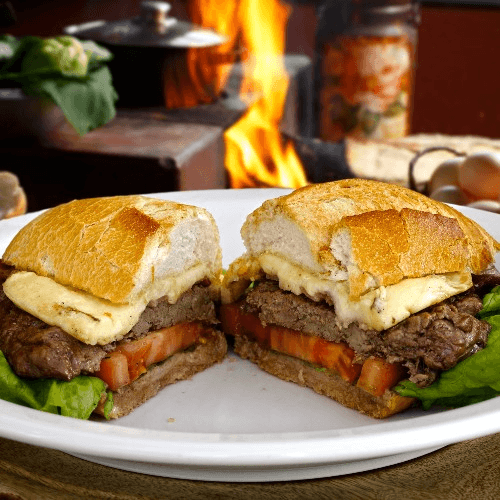 Torta Burger Sandwich.