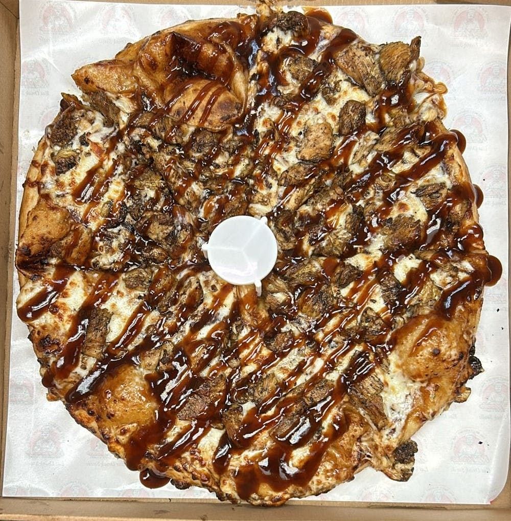 BBQ Chicken Pizza.