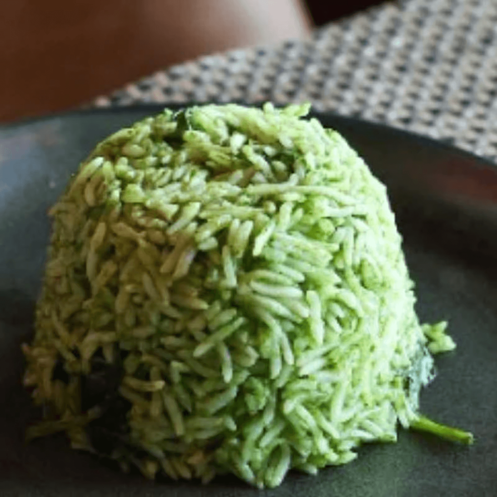 Spinach rice.