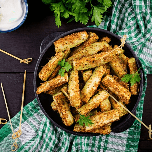 Fried Zucchini Sticks.