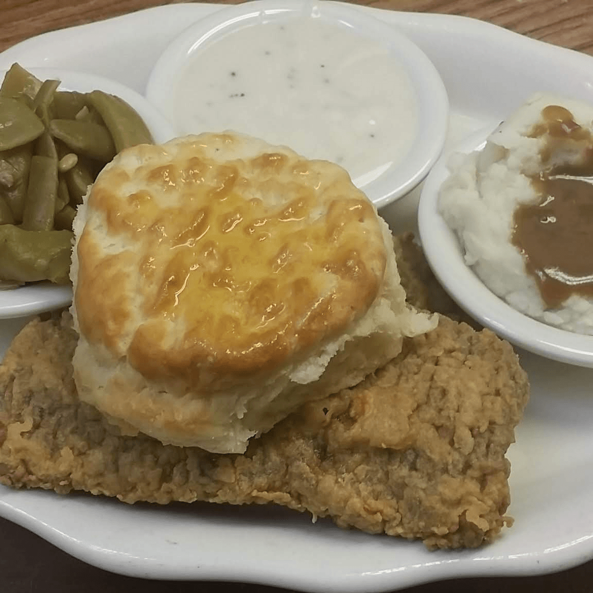 Our Famous Kuntry Fried Steak Dinner (1 PC).