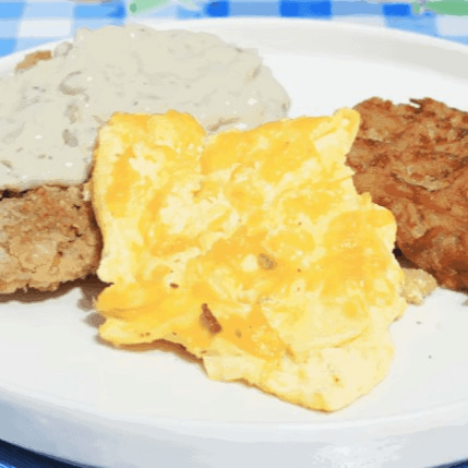 Country Fried Steak and Eggs.