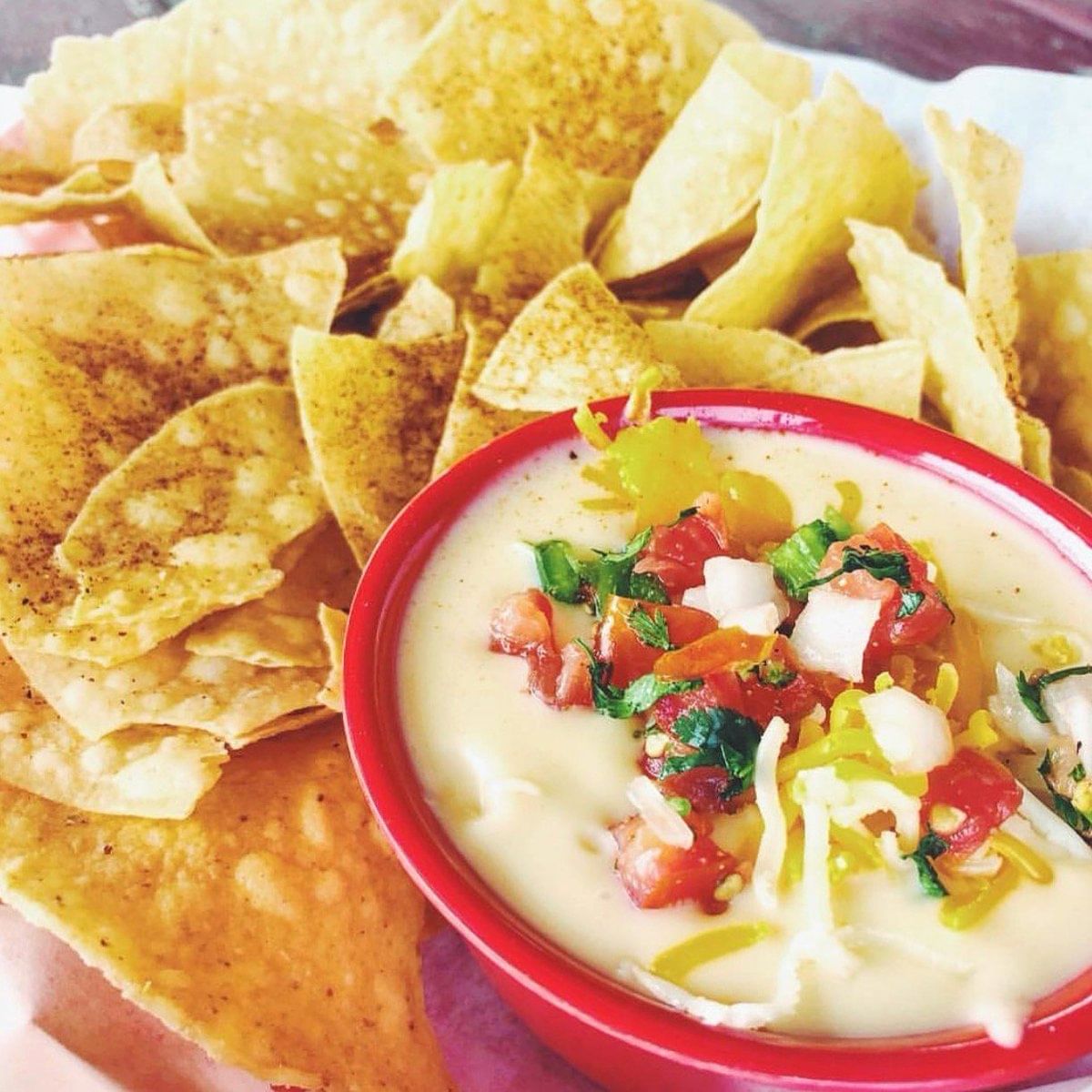 Chips and Queso.