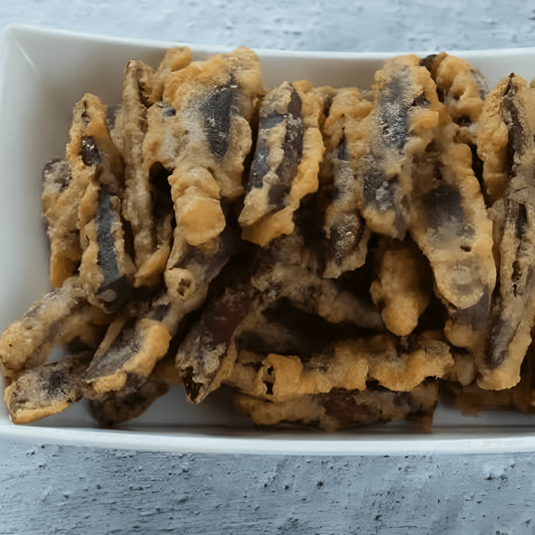 Fried Purple Sweet Potato.