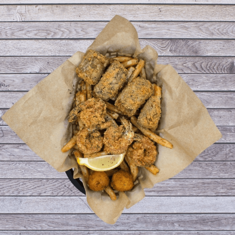 Jumbo Shrimp (4) & Boudin Balls (8) Combo.