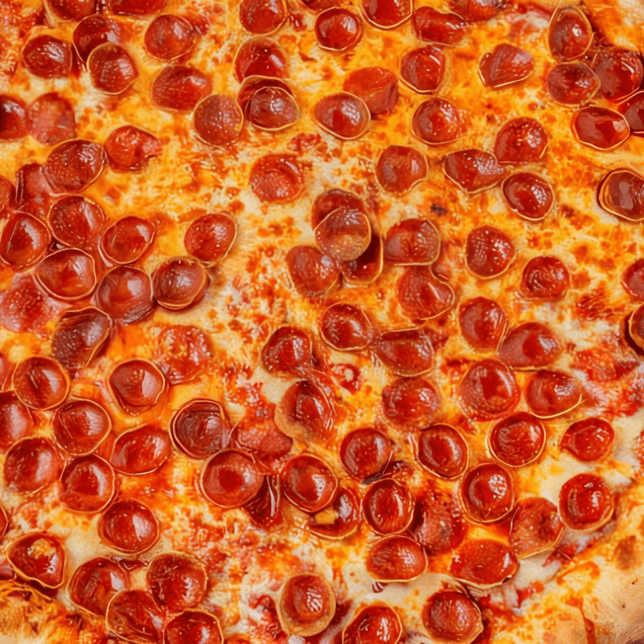 Pepperoni-Stuffed Crust Cheese Pizza.