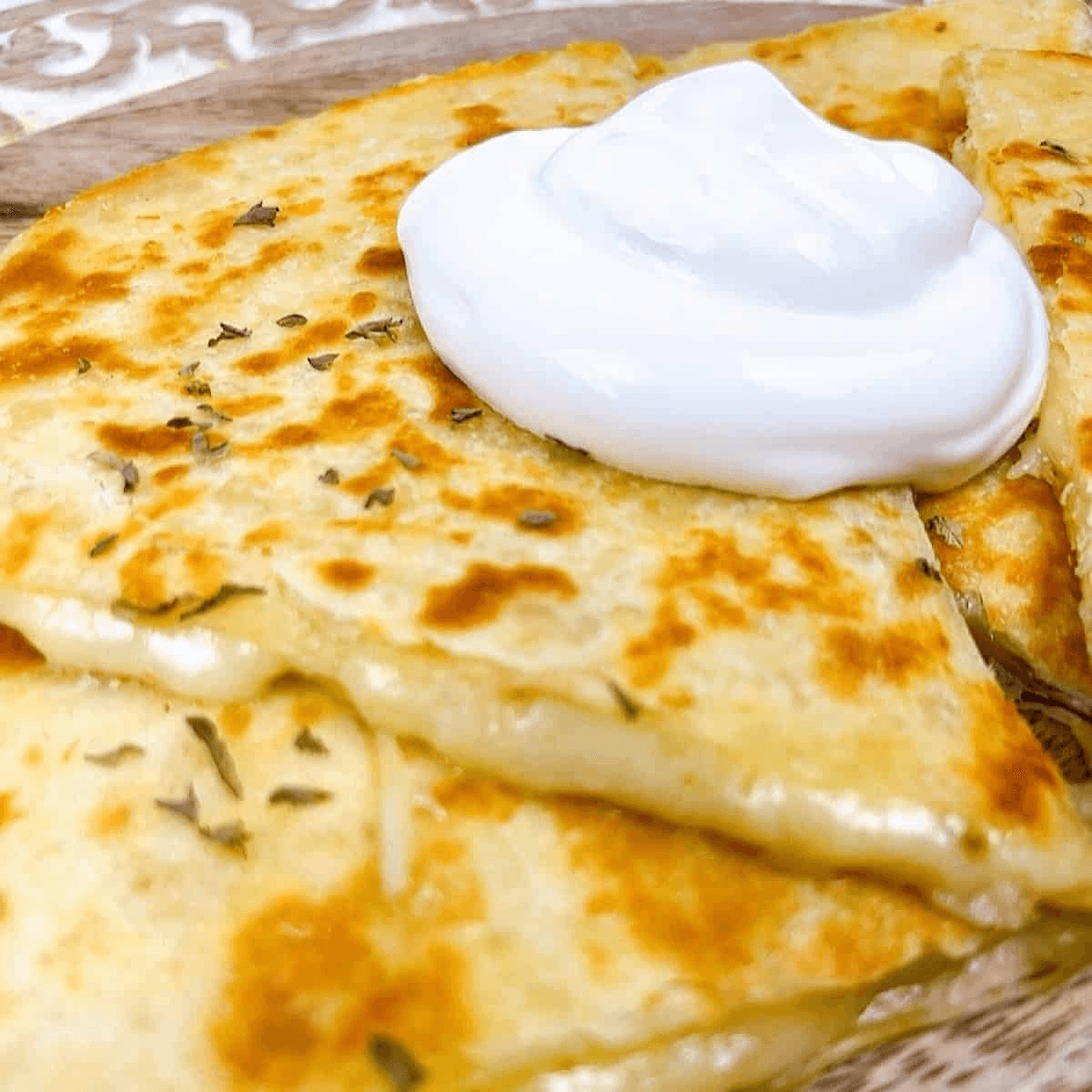 Cheese quesadilla.