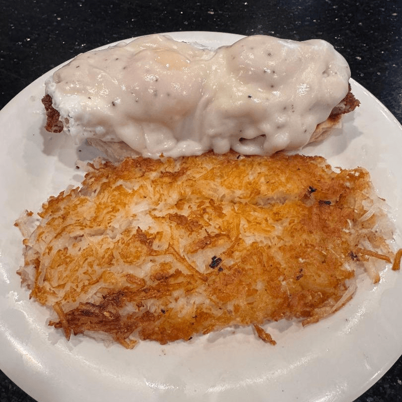 Southern Smothered Biscuit.