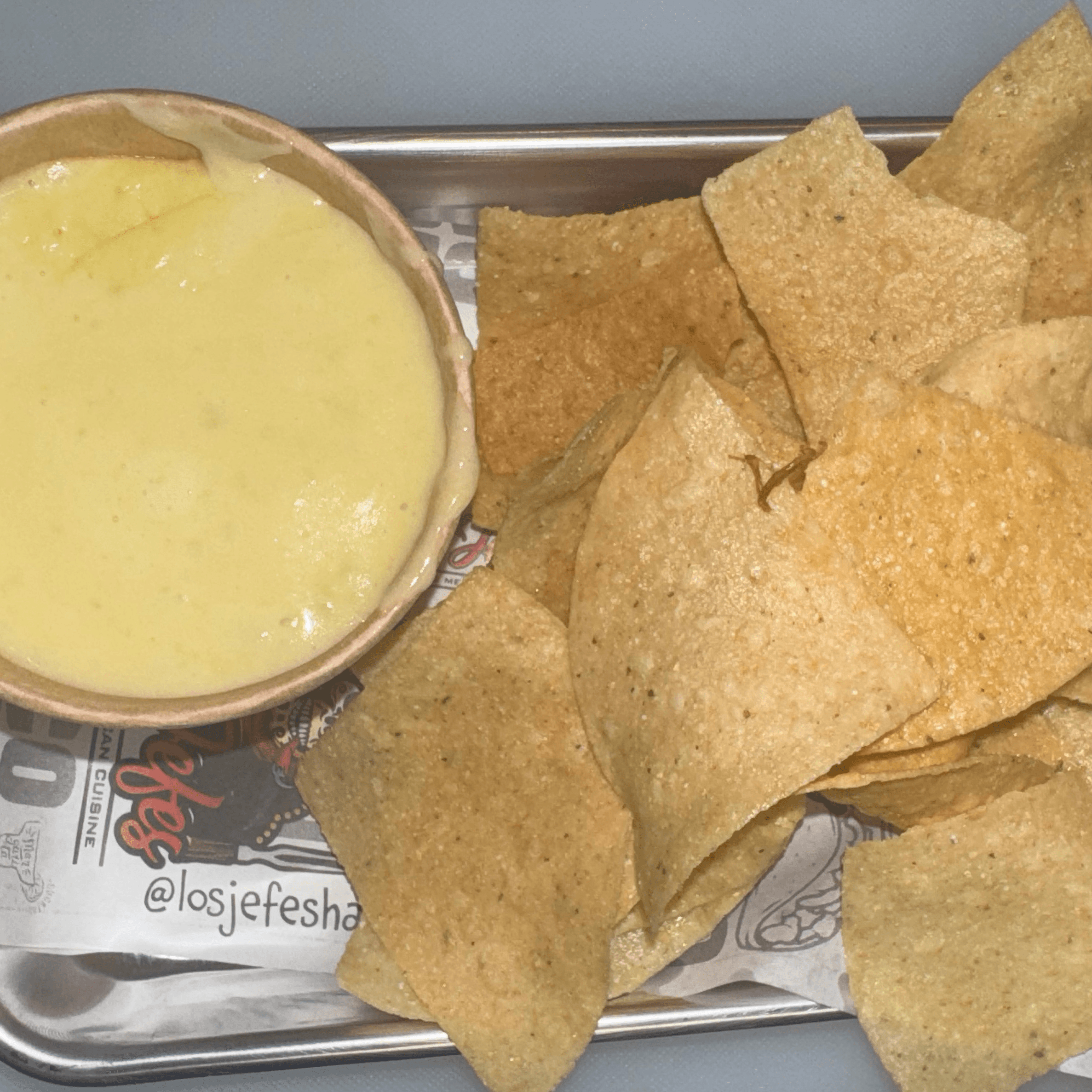 Queso dip.