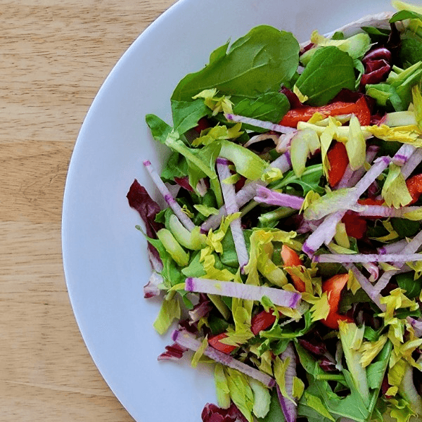 Mesclun Greens with Citrus Vinaigrette.