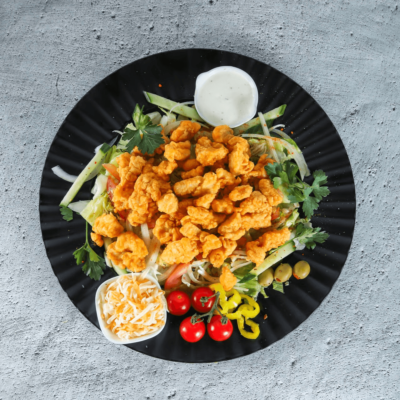 Crispy chicken salad.