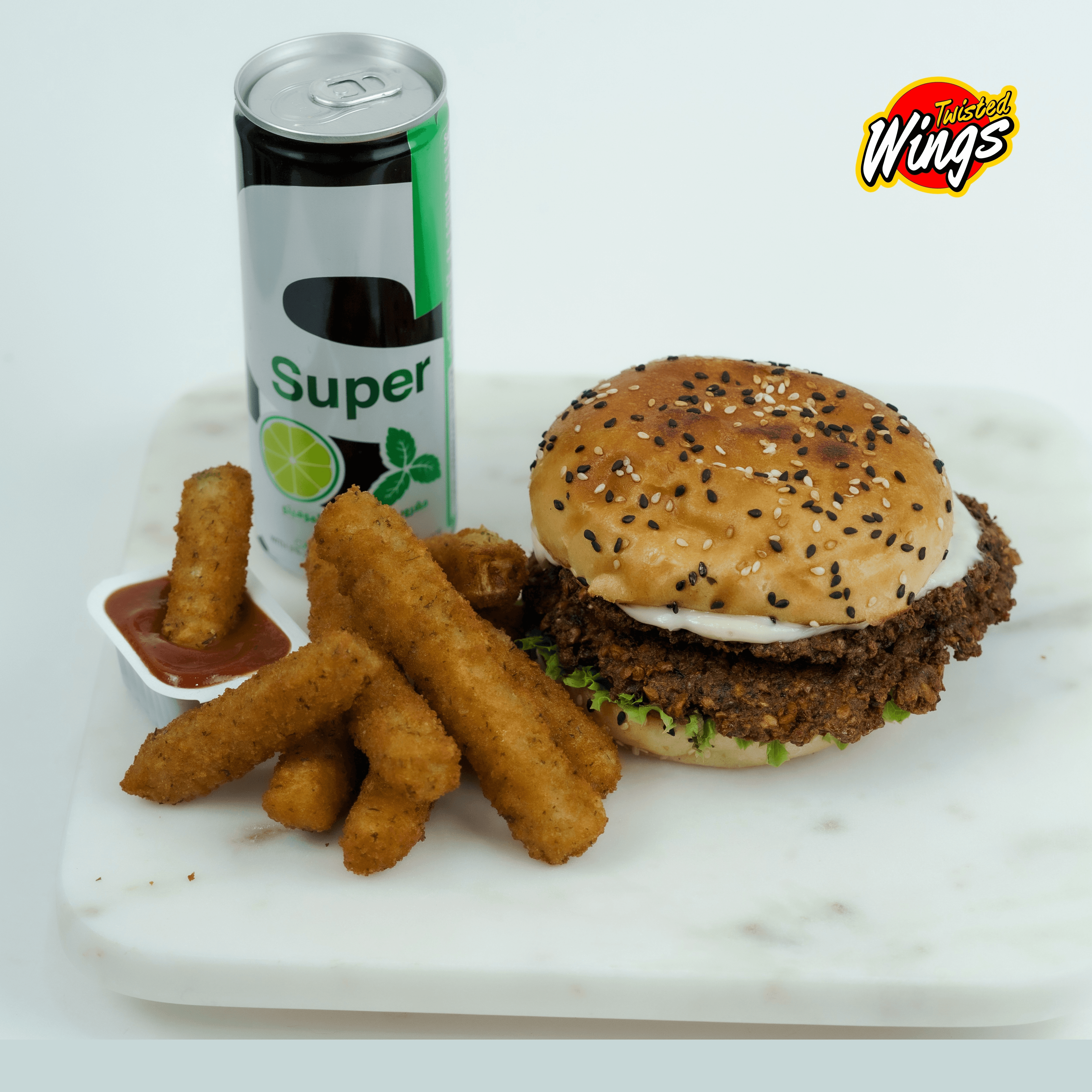 FALAFEL BURGER COMBO.