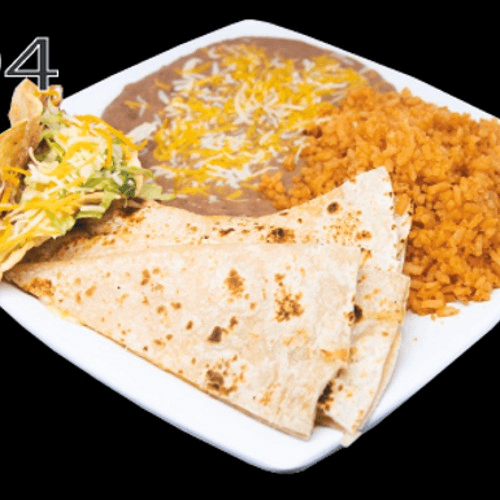 D4 Cheese Quesadilla & Hard Shell Beef Taco