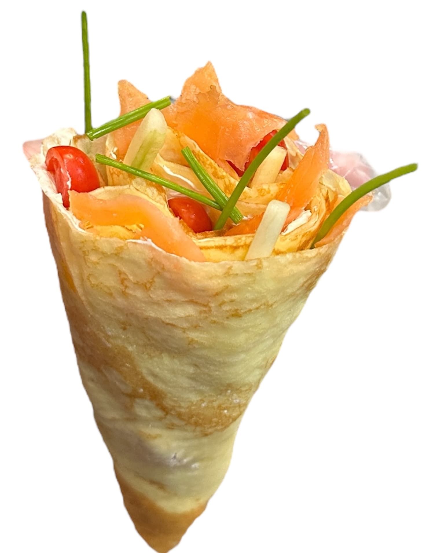 Eight Turn Lox Crepe.