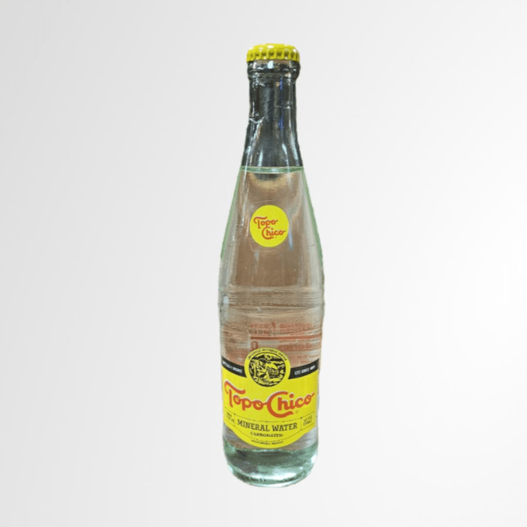 Topo Chico Mineral Water.