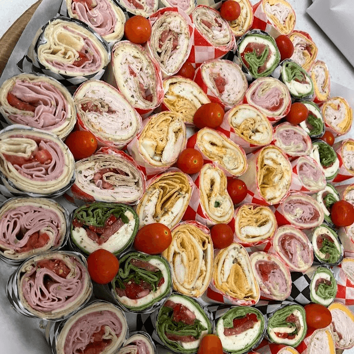 Pin Wheel Wrap Platter.