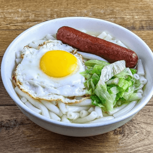 Choice of Meat + Egg Macaroni Noodle Soup