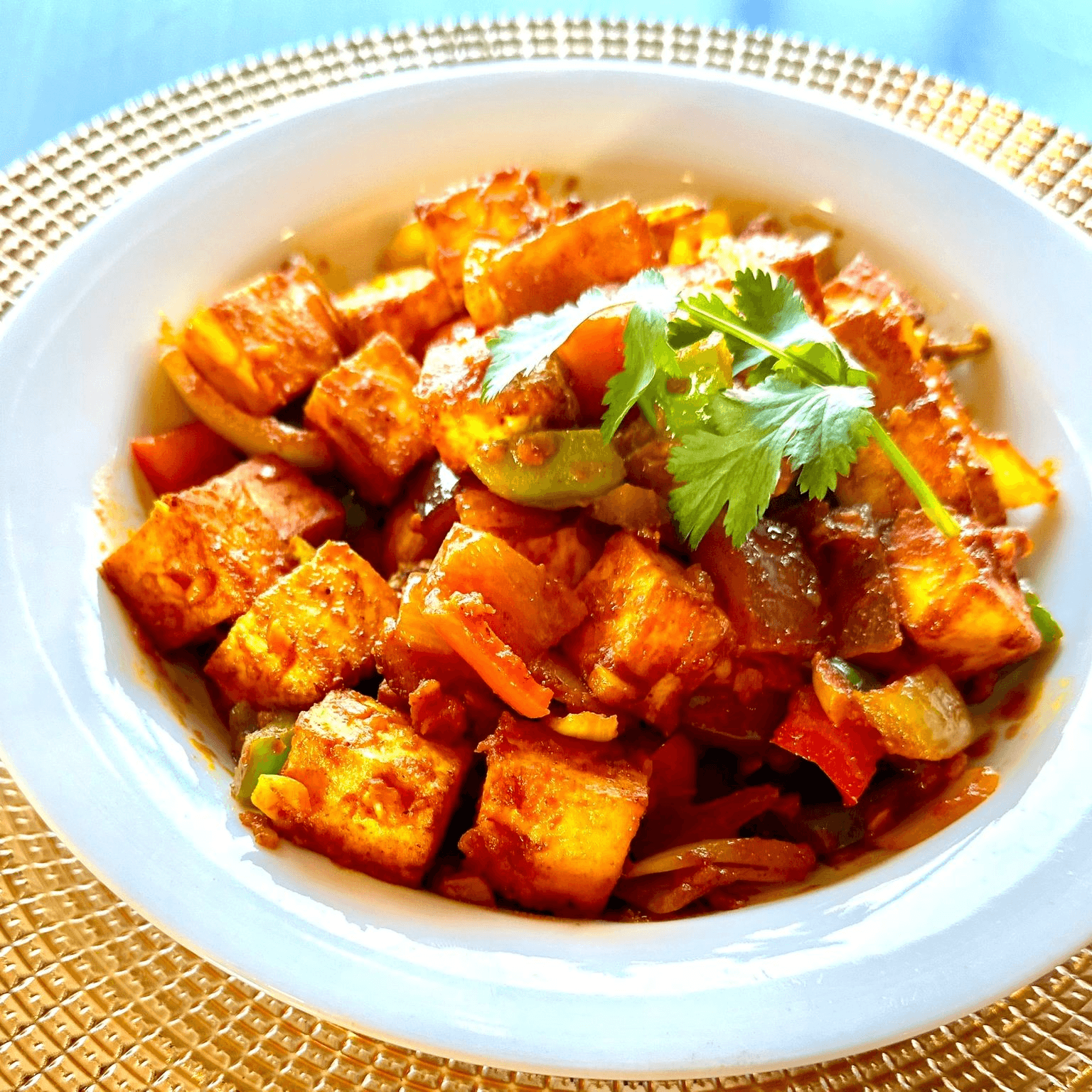 Tofu Jalfrezi.