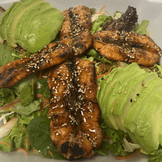 Grilled Salmon Salad(O).