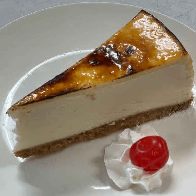 Creme Brulee Cheesecake.