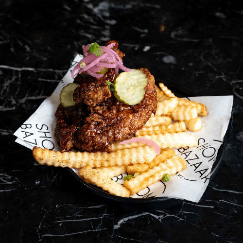 Jone'sn Hot Honey Tenders w/ fries.