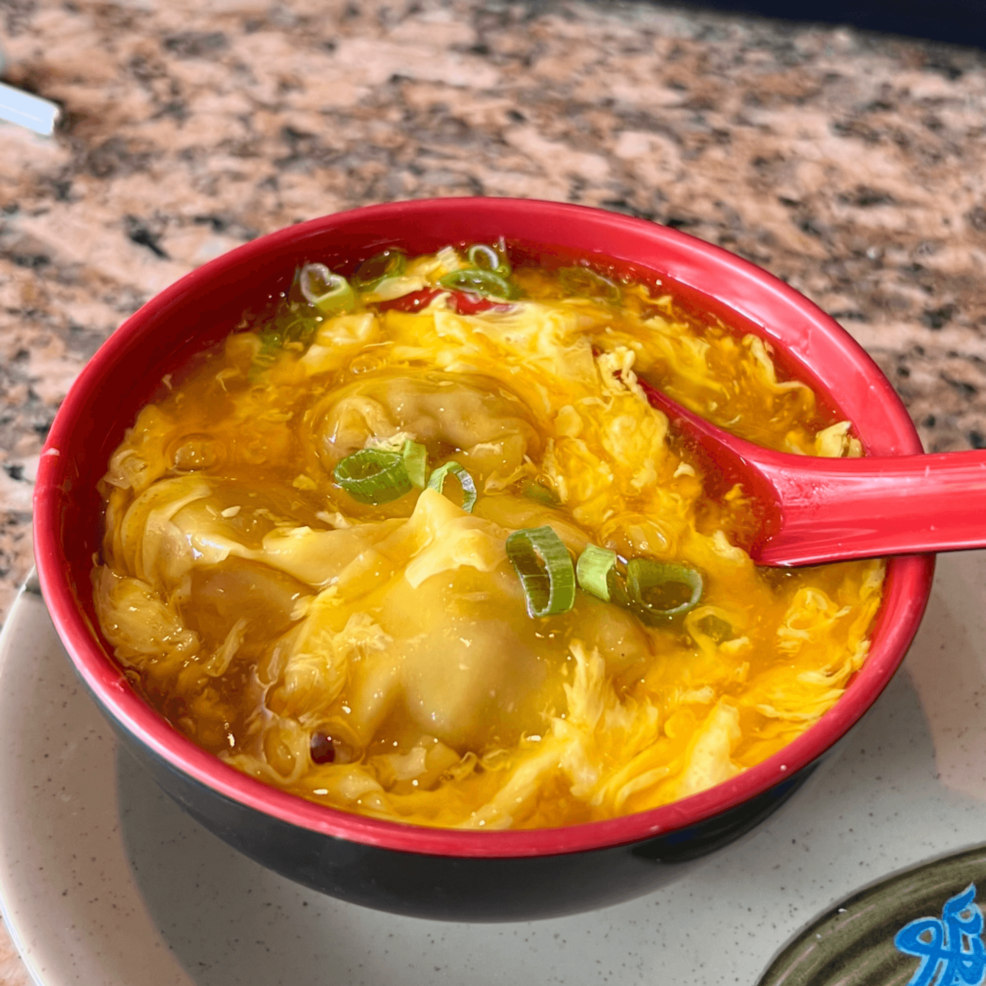 Wonton Egg Drop Soup.