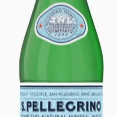 Pellegrino Water.