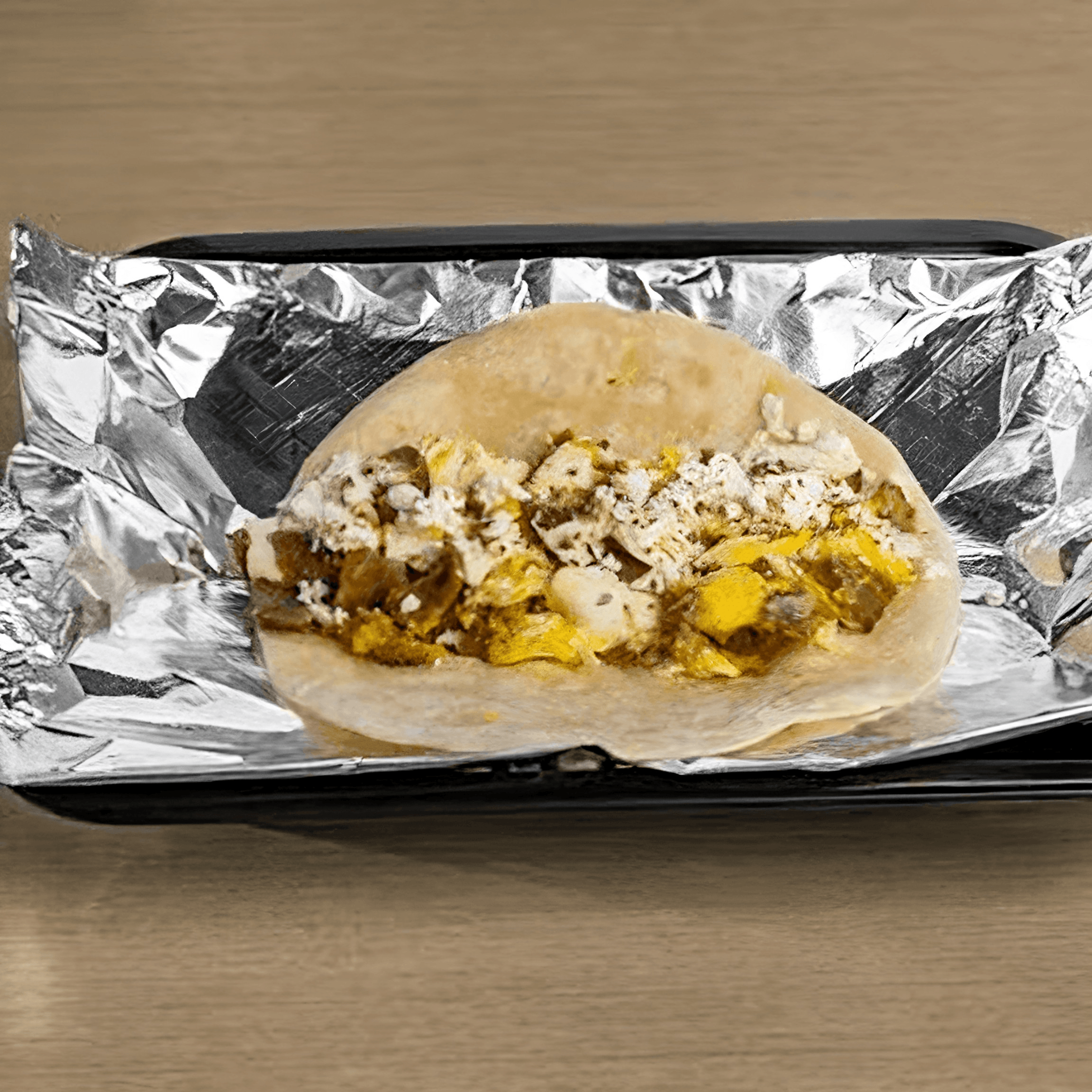 Gyro, Egg & Feta Taco.