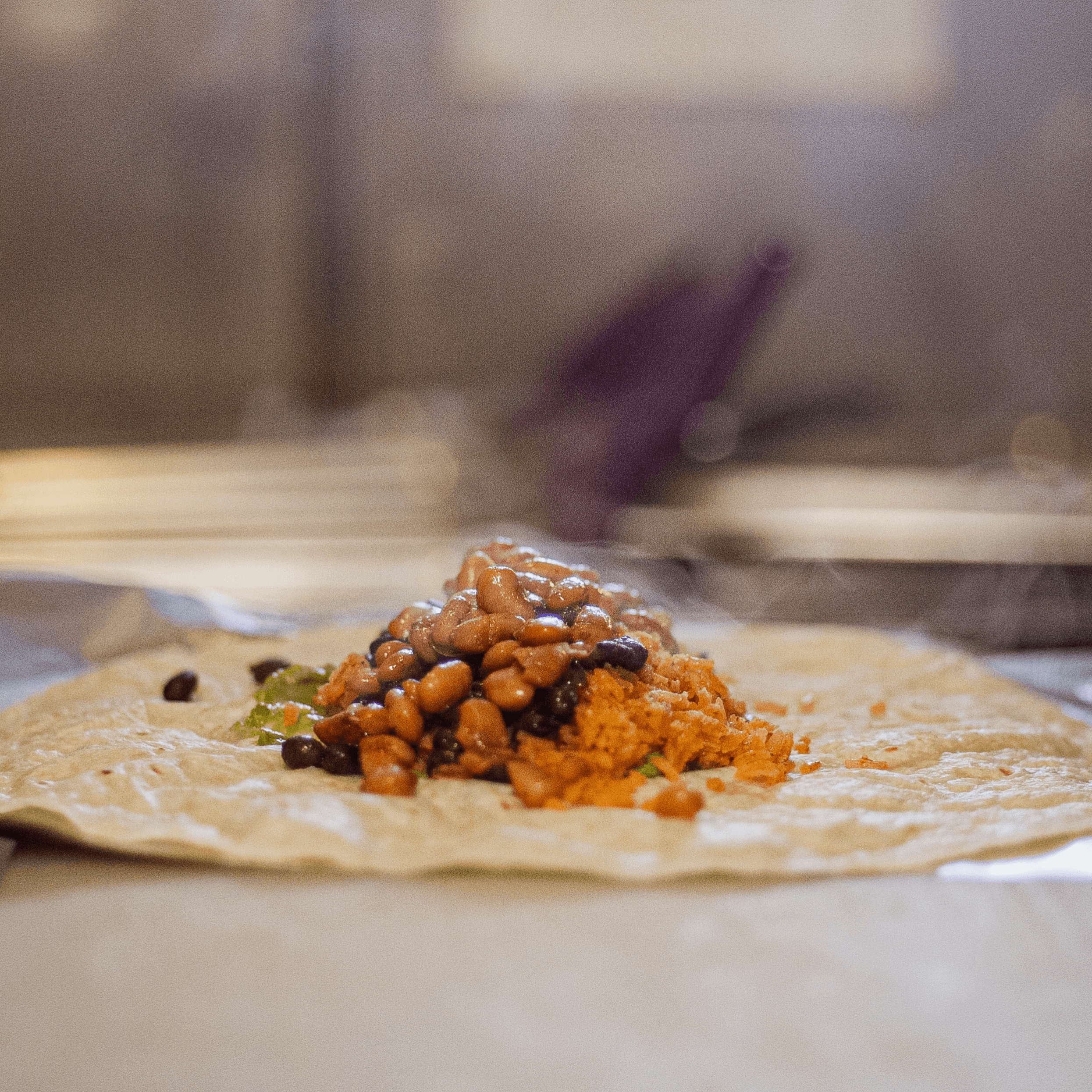 Deluxe Vegan Burrito.