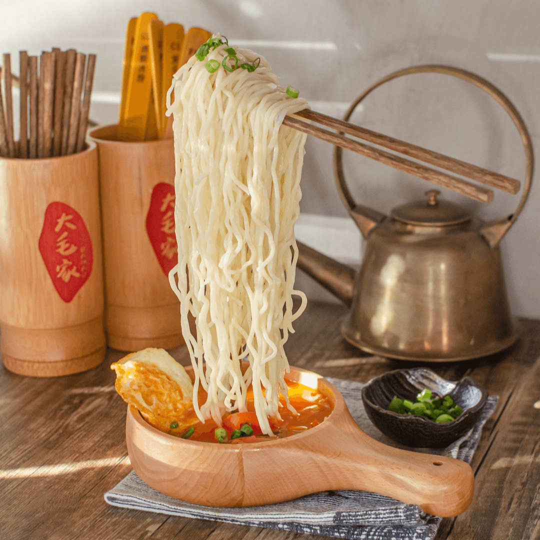 Tomato Noodles with Crispy Fried Egg (Chengdu) 1985 钢—厂番茄煎蛋面 (成都).