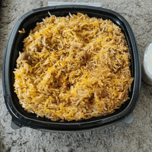 Hydrabadi Lamb Biryani.
