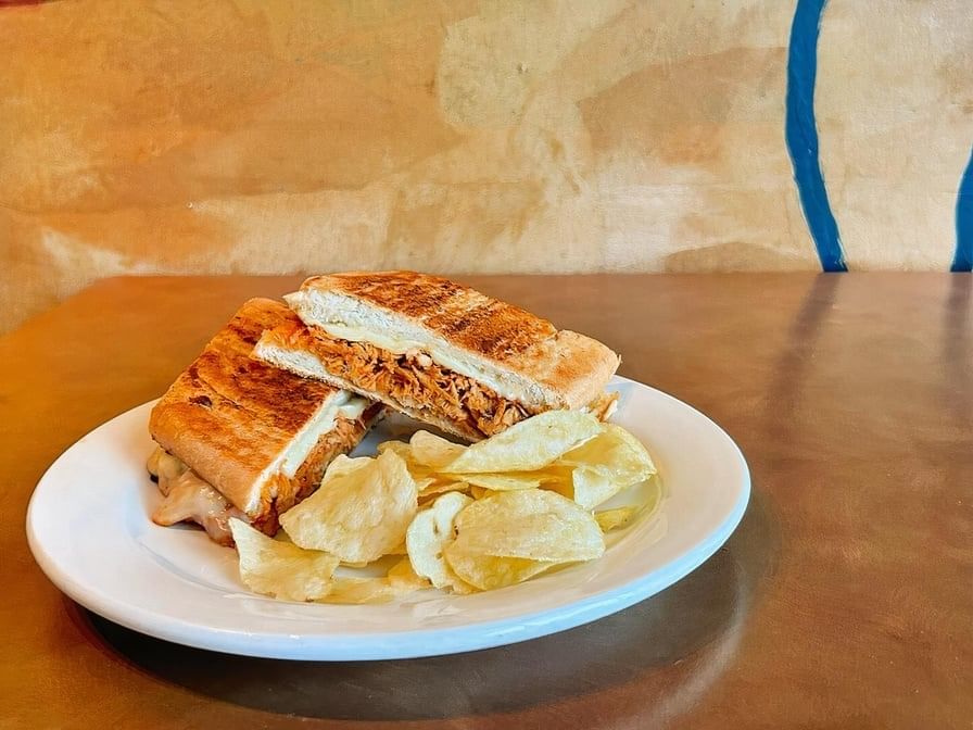 Tinga (Chipotle Chicken) Sandwich.