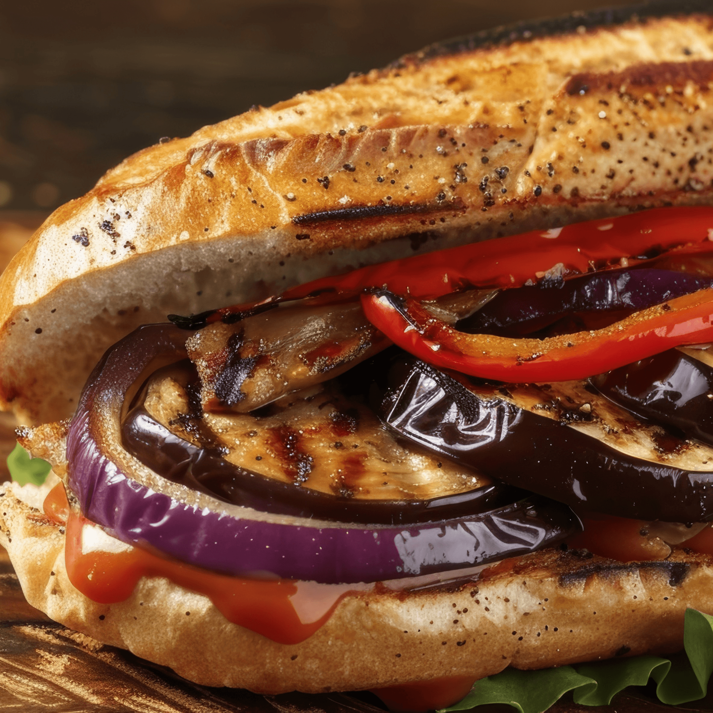 Eggplant Sandwich.