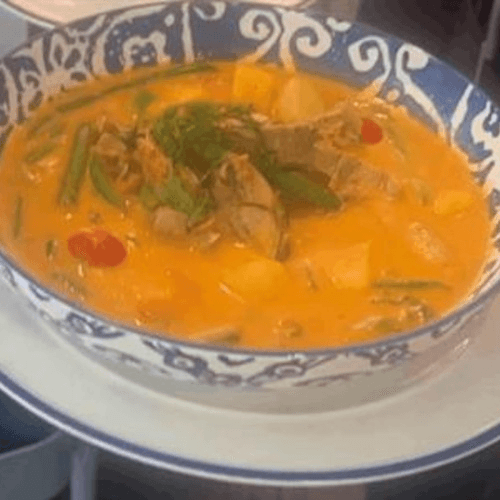 Roasted Duck With Red Curry.