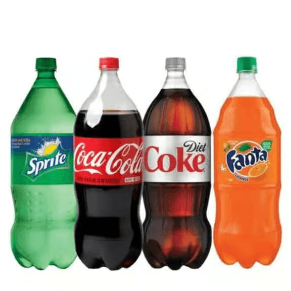 2 Liter Bottled Soda.