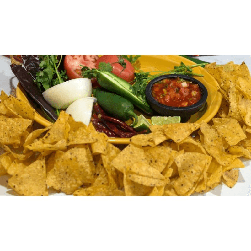 Chips and chunky salsa.