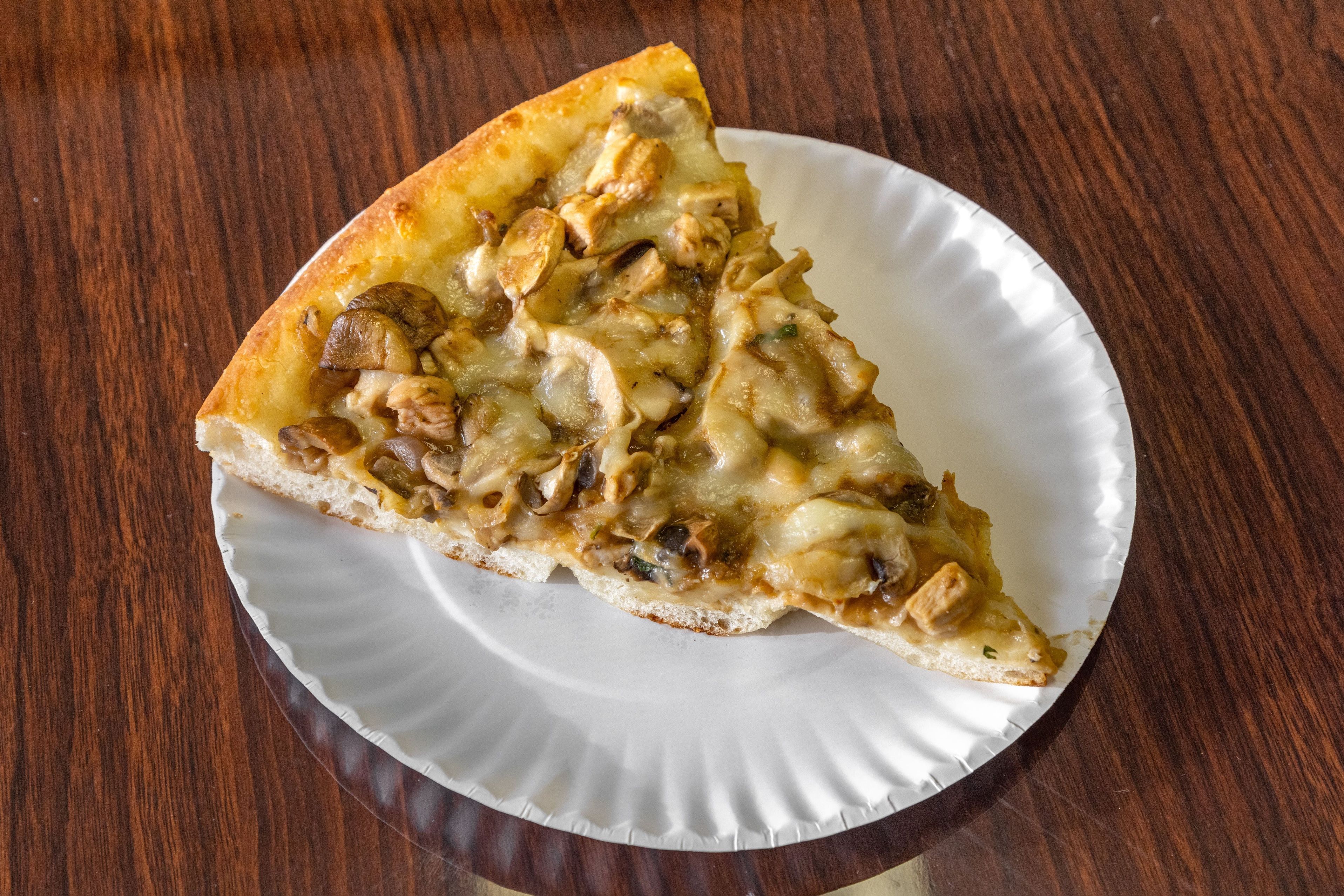 Pan Chicken Marsala Pizza.