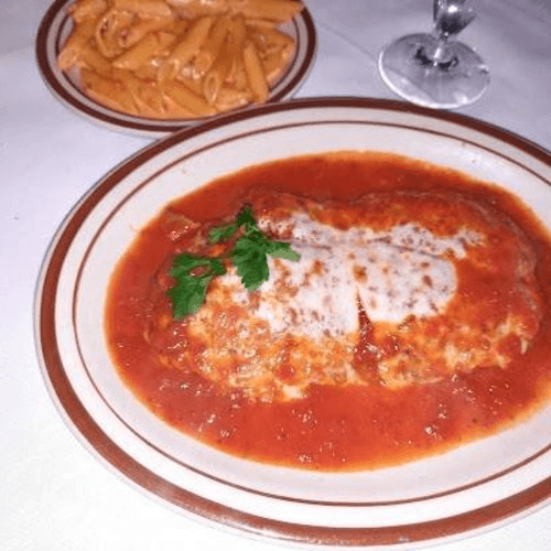 Eggplant Parmigiana.