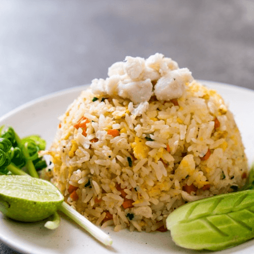 Dancing Crab & Corn Fried Rice.