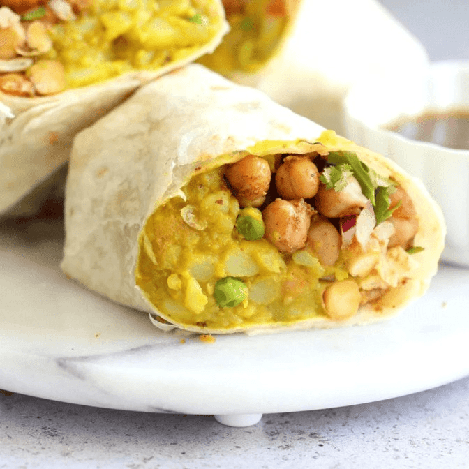 Paneer Burritos.