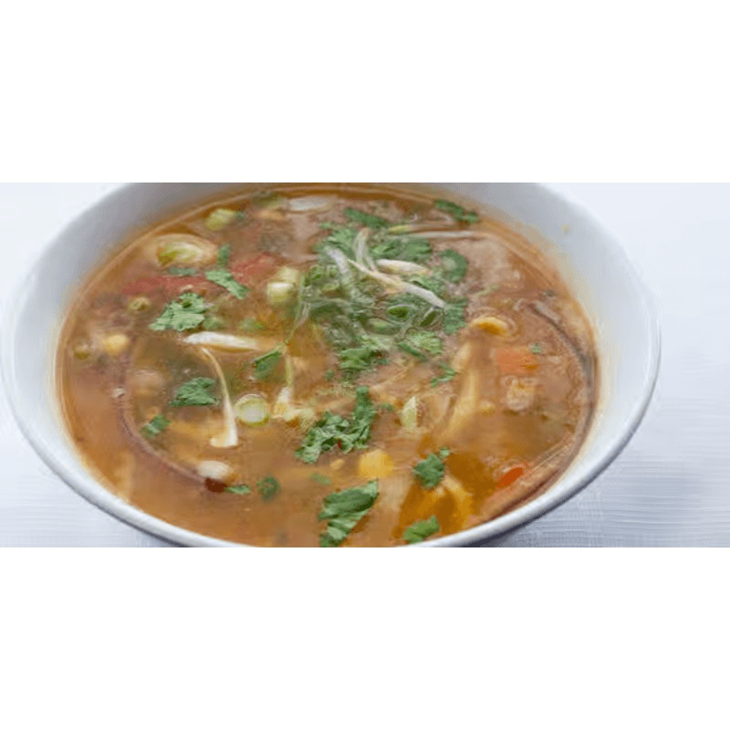 Chicken thukpa soup.