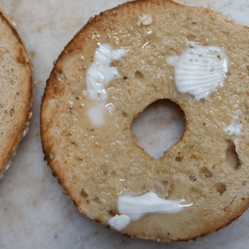 Bagel with Earth Balance.