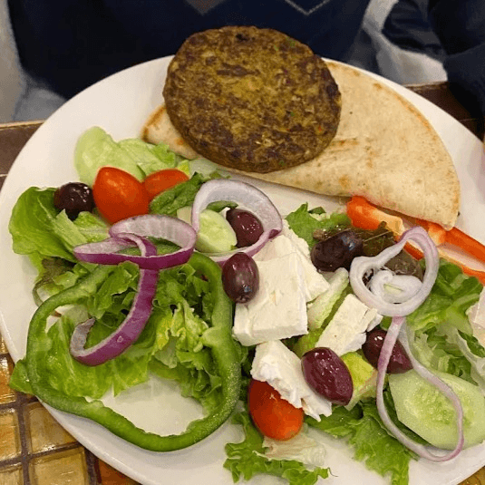 Garden Pita Burger.