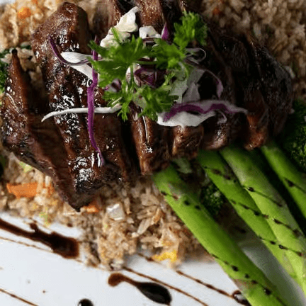 Balsamic Glazed Flank Steak.