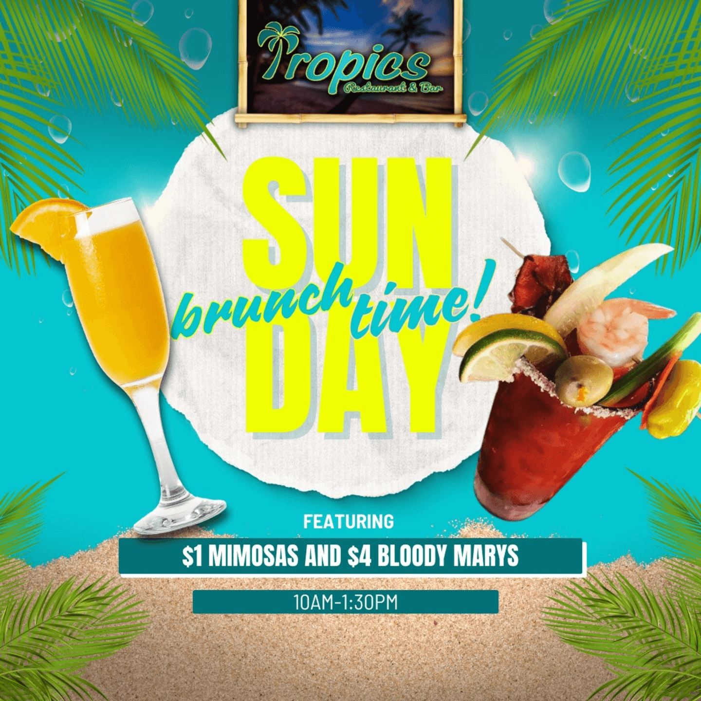 Sunday Brunch at Tropics 🍳🥂